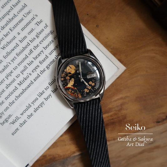 Seiko 5 Custom Geisha & Sakura Art Dial